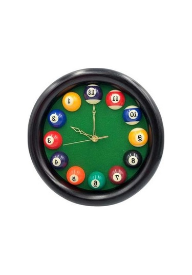 Trendooze Ve Top Şık Saati Havuz Dayanıklı Çerçeveli Bilardo Ahşap - Yp