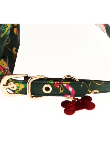 Homyl Yılbaşı Pet Köpek Ayrılabilir Üçgen Yaka Tükürük Fildişi