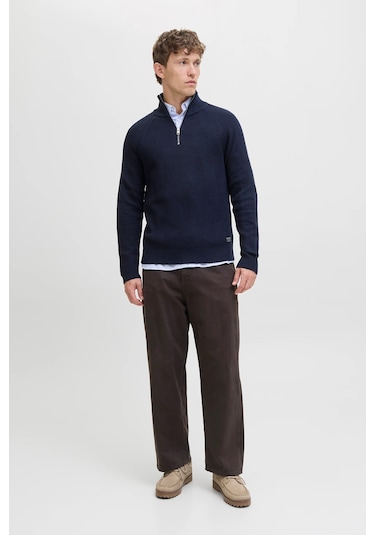 Jack & Jones Erkek Kazak 12278919 Lacivert Lacivert