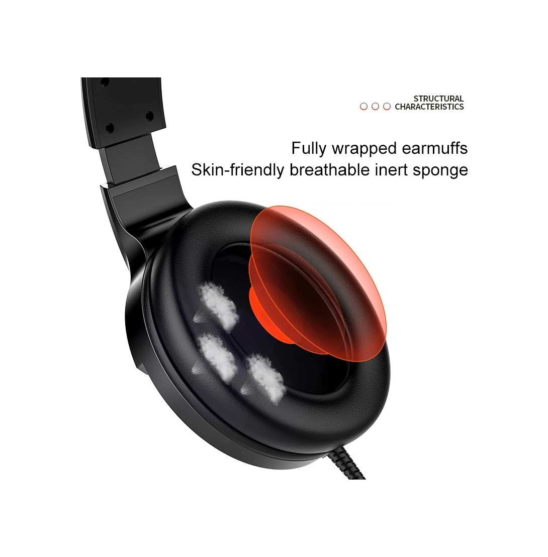 Sones Yındıao Q2 Mikrofonlu Baş Üstü Kablolu Oyuncu Kulaklığı, Sürüm: Tek Usb Ses Kartı