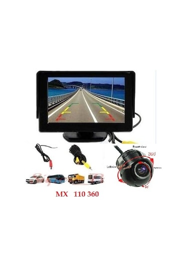 Audiomax 5 İnç Araç Monitör Araç Geri Görüş Park Kamerası Md4