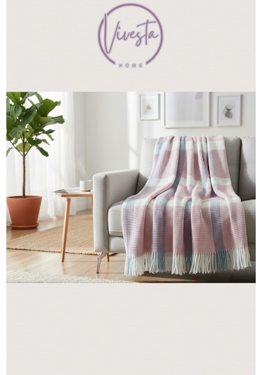 Scotch Battaniye 180 220 Cm Lüks, Yumuşacık Ve Sıcak Tutucu Konfor Battaniyesi Pudra