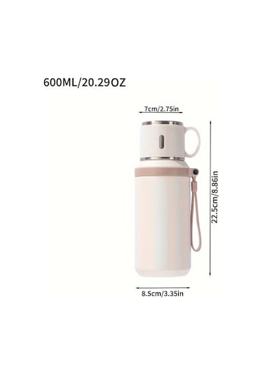 Boatshop1 600ml Paslanmaz Çelik İzole Çay Demleme Şişesi Yeşil Sızdırmaz Bulaşık Makinesi Uygun Outdoor Aktiviteler İçin Kapağı Ve Askı Dahil Yeşil