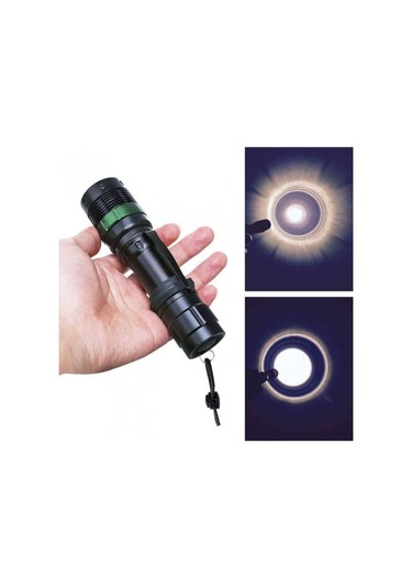 Himarry Zoomlu Oto Pc Şarjlı El Feneri Kamp Lamba Siyah