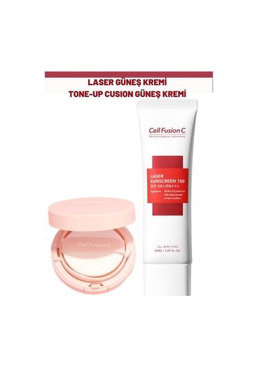 Cell Fusion C Laser Güneş Kremi SPF50+ 50 ML + Renklendirici Kompakt Güneş Kremi 13 G