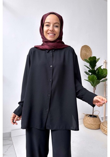Kahijab Pearly Takım - Siyah