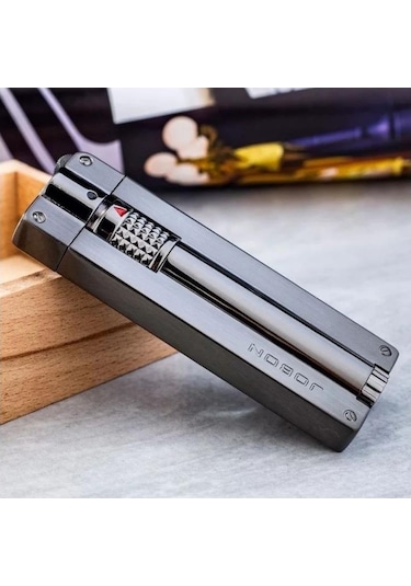 Jobon  Tzb365 Slim Tasarım Torch Çakmak Siyah