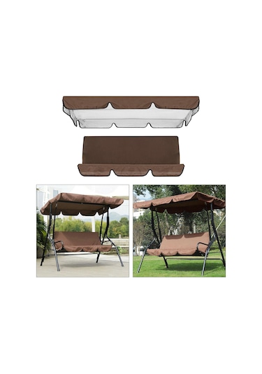 Suntek Magideal Su Geçirmez Salıncak Gölgelik Tente Seti Kahverengi