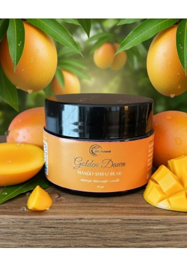 Mango Kokulu Masaj Mumu 30 Ml Doğal Bitkisel Yağlı, Nemlendirici Etkili Mum Aromaterapi Mango