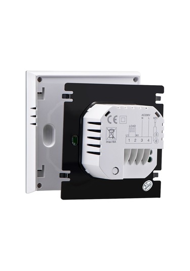 Moveevo Bht-1000-gb Beyaz Radyant Isıtma Termostati, 5+1+1 Günlük Programlama, Akıllı Dokunmatik Kontrol, Wifi Olmadan