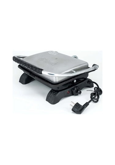 Dökümix Demir Döküm Granit Gri 1800 Watt 4-6 Dilim Ev-sanayi-büfe Tipi Tost Makinası Ve Izgara