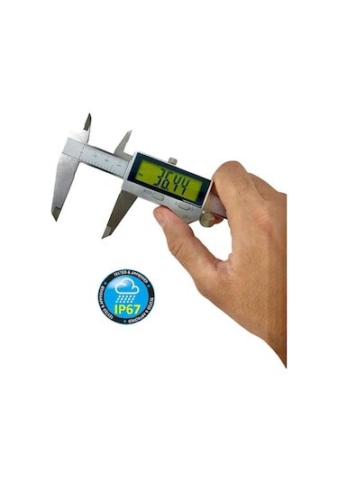 Dasqua 200Mm Su Geçirmez Dijital Kumpas Geniş Ekran 2610-8110