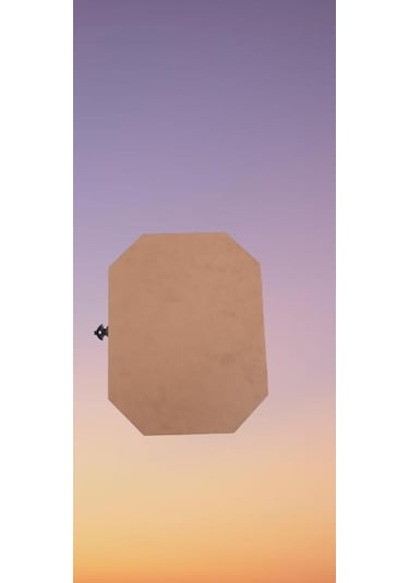 Hobi Dekoratif Takı Kutusu Çokgen Model Klipsli Bölmeli Ham Ahşap Mdf El Yapımı