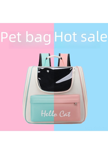 Hangfox 5021 Pembe Kedi Sırt Çantası - Spor Stili, Konforlu, Nefes Alabilir, Taşınabilir, Büyük Kapasiteli Evcil Hayvan Taşıma Çantası