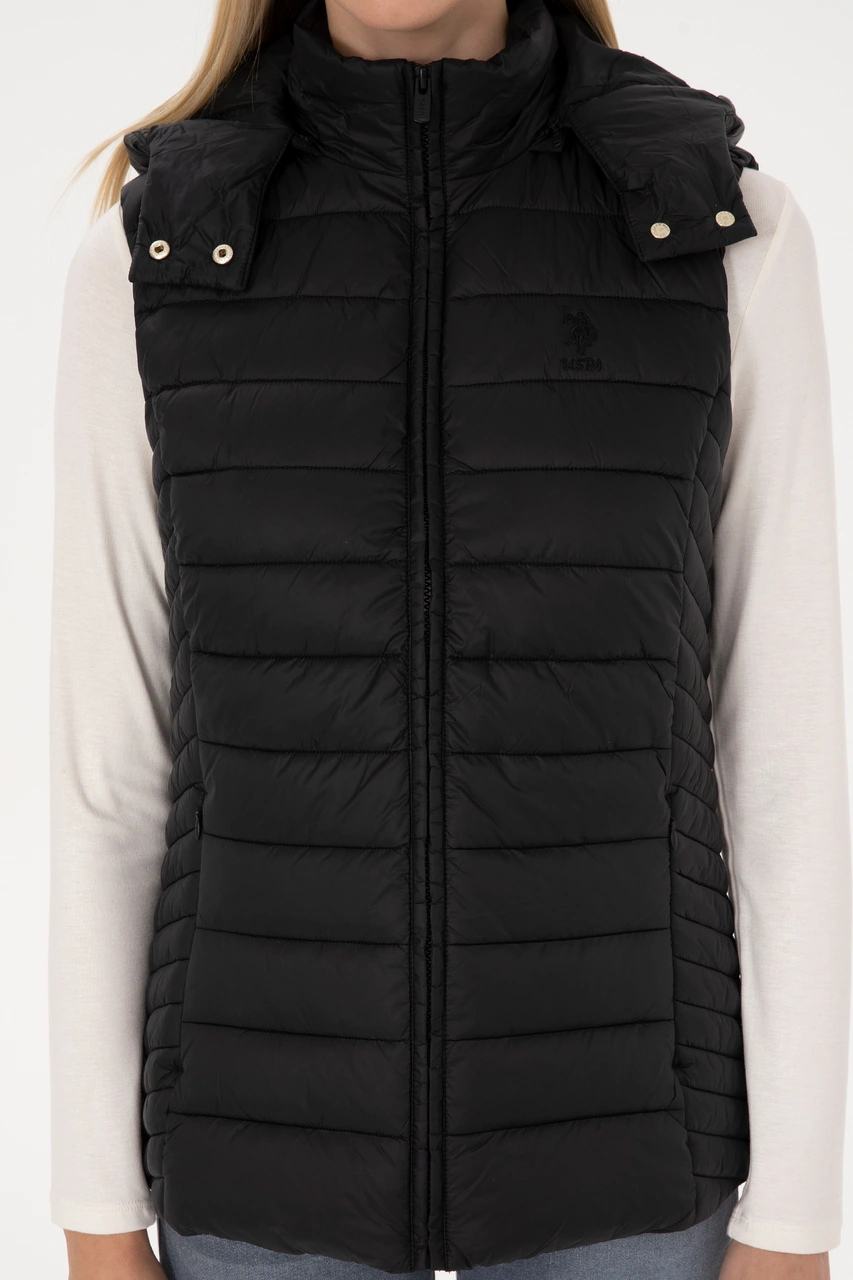 U.s. Polo Assn. Kadın Siyah Yelek Dokuma 50307992-vr046 Siyah
