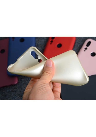 Zore Huawei Y9 Prime 2019 Kılıf Msra Premier Silikon Kapak - Saks Mavi Mavi