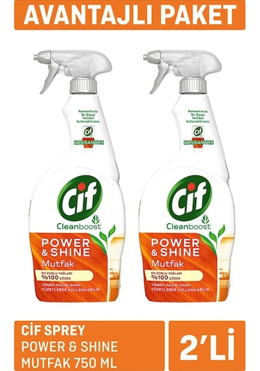Sprey Power & Shine Mutfak 2 X 750ml