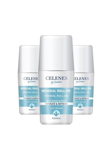 Celenes Thermal Whitening Effect Roll-On Deodorant 75 ML x 3