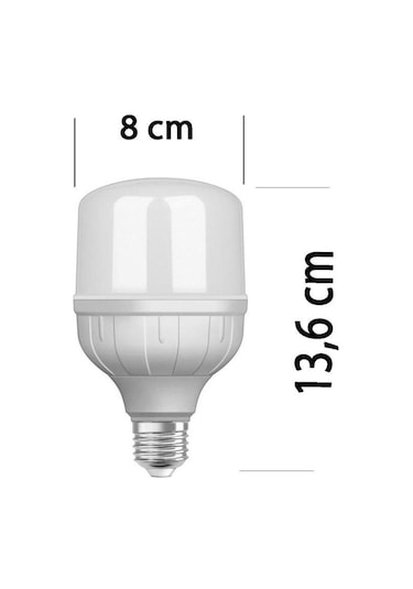 Osram 18W (104W) Büyük Boy Led Ampul Beyaz Tasarruflu Jumbo Torch 6500K Boy:13.6 CM