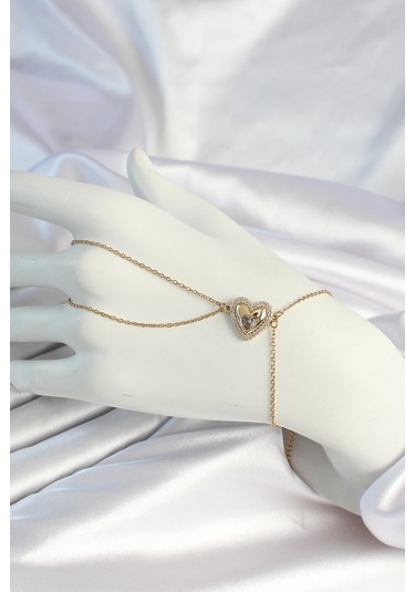 316l Çelik Zincirli Gold Renk Kalp Figürlü Şahmeran - Tj-sn660 Çok Renkli