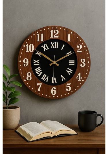 Yeni Tasarım Modern Duvar Saati Şık Ve Kalite Bir Arada No:1005 Siyah