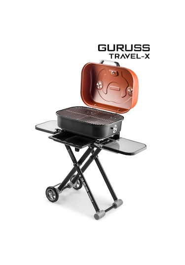 Guruss Travel-x Taşınabilir Mangal Tam Set Oksit Kırmızı Model:grs19