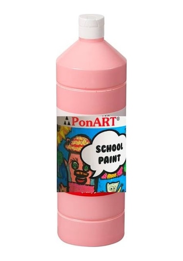 Ponart School Paint Tempera Boya 1000 Ml. Psp-2223 Pembe