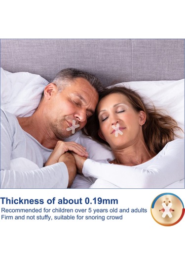 Youmex Hassas Ciltler İçin Rahat Nefes Aldıran Horlama Önleyici Ağız Bandı - 120 Adet