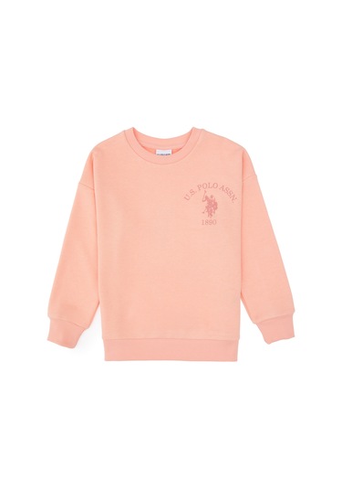 U.s. Polo Assn. Kız Çocuk Somon Pijama Takım 50318955-vr047 Somon