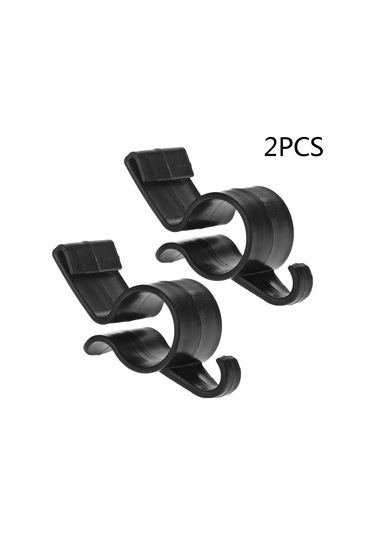 2 Adet Kullanışlı Araç Arka Bagaj Montaj Plastik Kancalı Şemsiye Tutucu Braketi Diğer