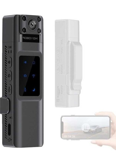 Tongxida Yüksek Netlik Aksiyon Kamerası, Wifi Modüllü, Taşınabilir Siyah Siyah