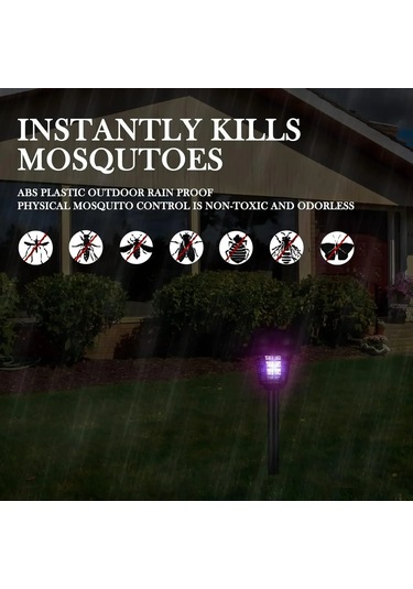 Güneş Sivrisinek Katili Lamba Ev Bahçe Su Geçirmez Sivrisinek