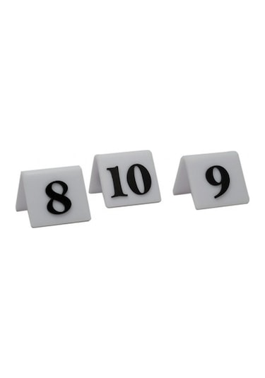 Masa Numarası Beyaz (1-20)