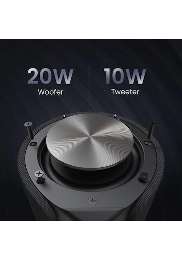 HiFuture Ripple BT5.3 IPX7 30W TWS Su Geçirmez Stereo Hoparlör Mavi