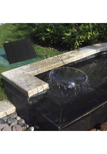 Youmex Güneş Enerjili Su Pompa, 70cm Sprinkler Yüksekliği, 200l/h Akış Hızı, Açılandırılabilir Panel, Çeşitli Sprey Başlıkları