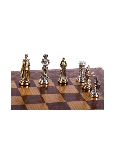 Satranç Taşı İsteyene Gifthome Orta Metal Parlak İng