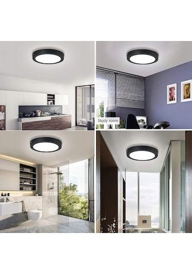 Cata 30w Siva Üstü Panel Led Yuvarlak Ct-5238 Beyaz Isik Siyah
