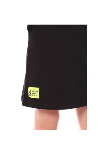 Toontoy Kız Çocuk 2li Salopetli Takım Siyah