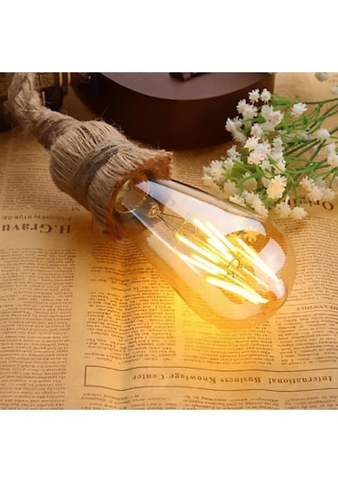 Ct-4290 8w Dekoratif Rustik Led Ampul St-64 Amber Diğer