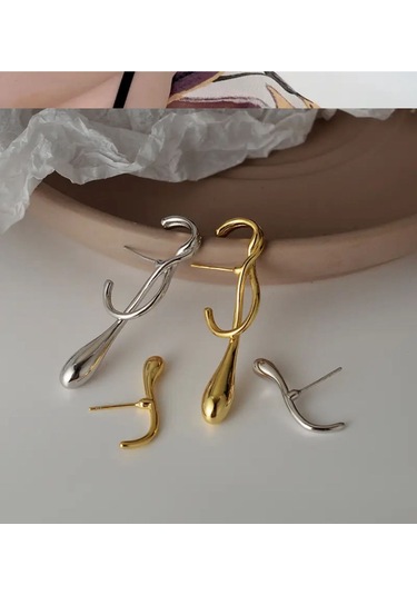 Demokan Kadın Küpe Liquid Küpe 001