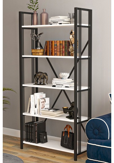 Wood House - Inci Telli Kitaplık - Beyaz