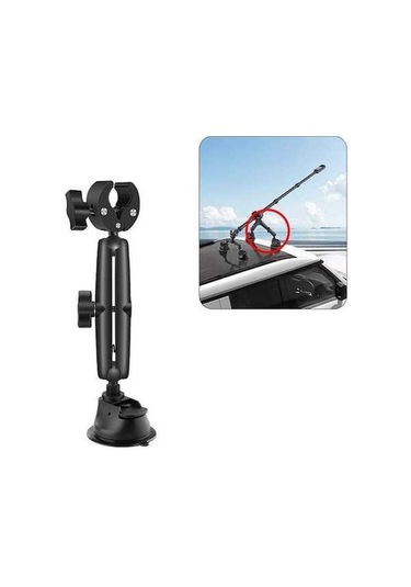 Prestigegoods Tek Ayaklı Araba Vantuz Montajlı Yengeç Kelepçeleri Siyah, Kullanışlı Montaj, Dayanıklı Malzemeler Siyah