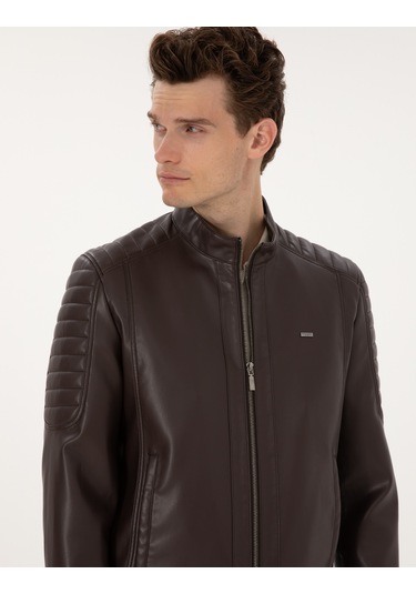 Pierre Cardin Erkek Kahverengi Deri Mont-kaban 50318037-400 Kahverengi