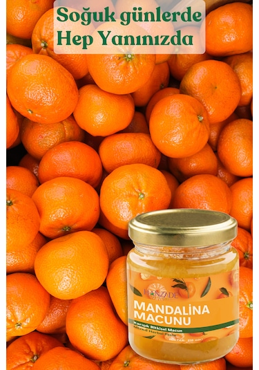 Hanzade Bitkisel Mandalina Macunu Zencefil, Zerdeçal, Havlıcan, Tarçın, Bal & Propolis Içeren Karışık Bitkisel Macun 210 Ml