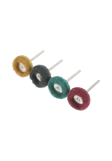 Yifomall 40 Adet T-tipi Mini Zımpara Taşlama Tekerleği - Çok Amaçlı Nylon Fiber Parlatma Başlığı