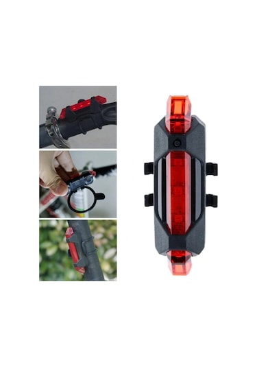 USB Şarj Edilebilir Parlak Bisiklet LED Arka Lamba