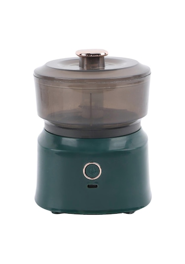 Elektrikli Kıyma Makinesi Elektrikli Soyma Sarımsak Ezici Mutfak Gıda Doğrayıcı Usb Şarjlı Kıyma Makinesi Sebze Doğrayıcı Mutfak Aletleri Yeşil Siyah