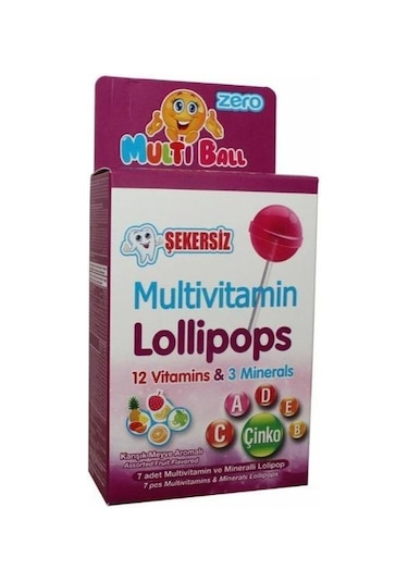 Multiball Zero Vitamin Lolipop 7'li