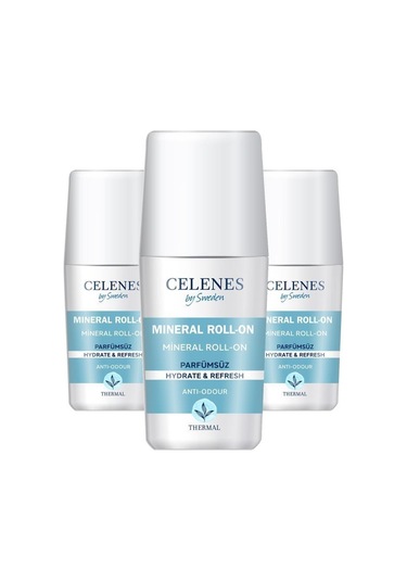 Celenes Thermal Parfümsüz Roll-On Deodorant 75 ML x 3