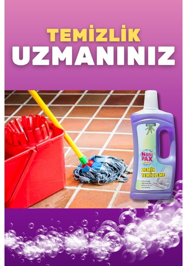 Zemin Temizleme Sıvı Deterjan Bahar Kokulu 2 X 1 Litre 2'li Set